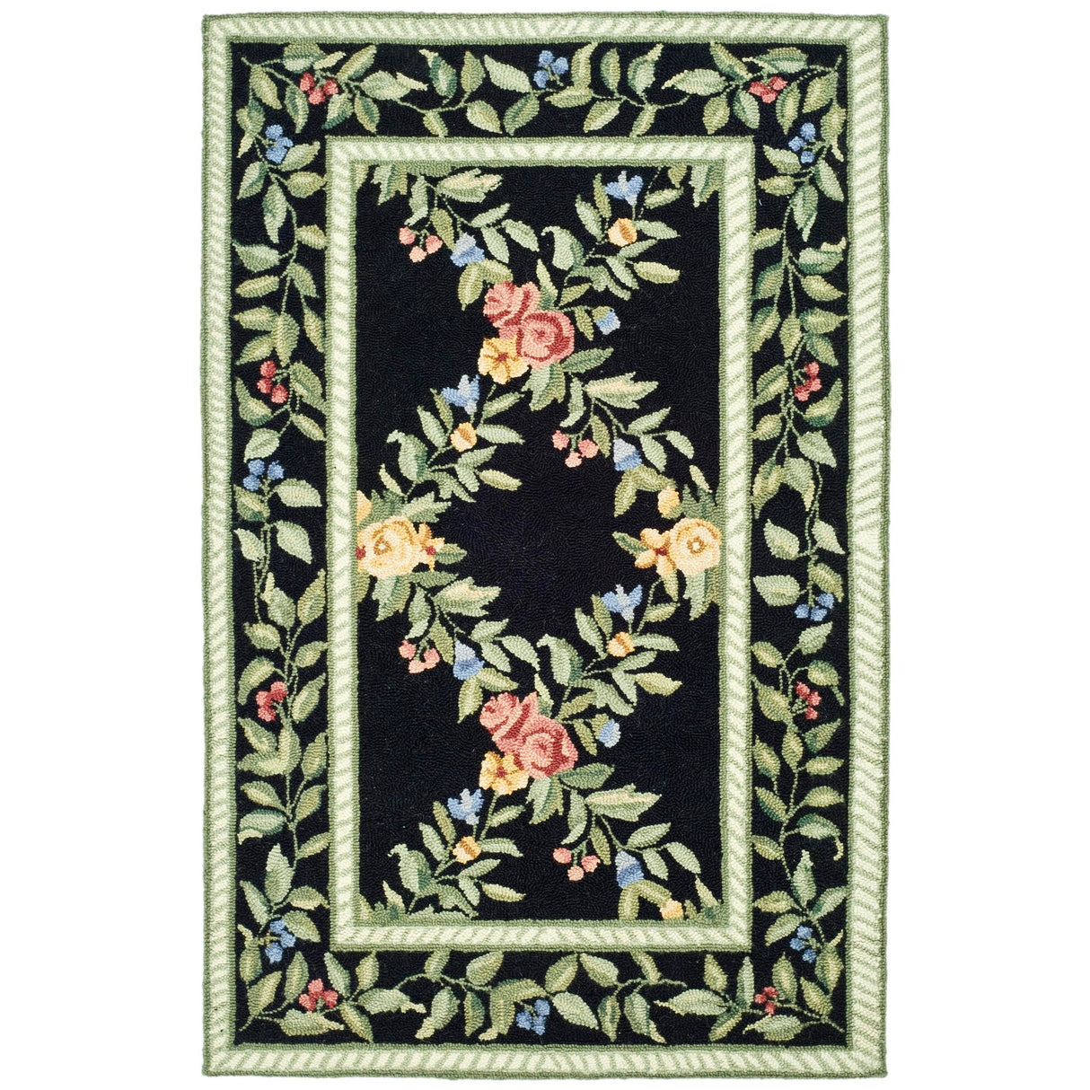 SAFAVIEH Handmade Chelsea Gulser Trellis French Country Wool Rug