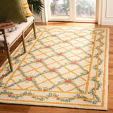 SAFAVIEH Handmade Chelsea Joffrette Trellis French Country Wool Rug