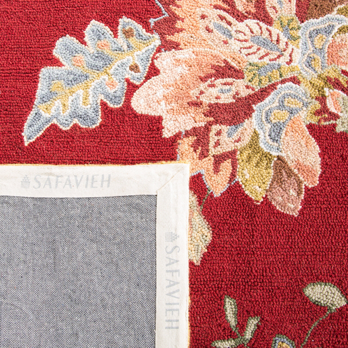 SAFAVIEH Handmade Chelsea Klavdia French Country Floral Wool Area