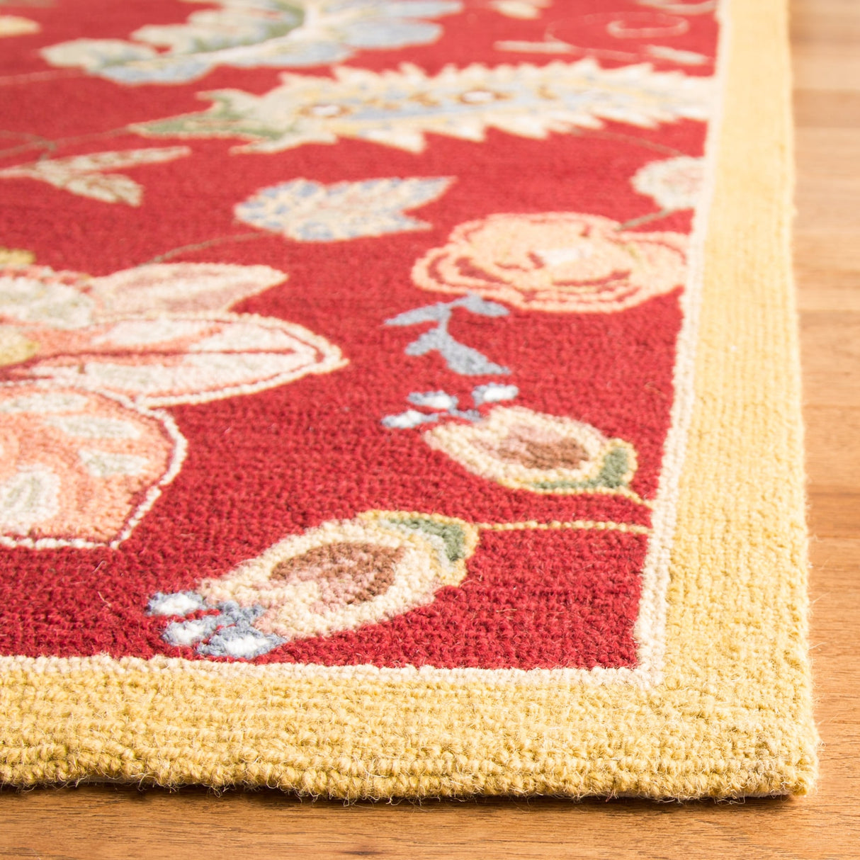 SAFAVIEH Handmade Chelsea Klavdia French Country Floral Wool Area