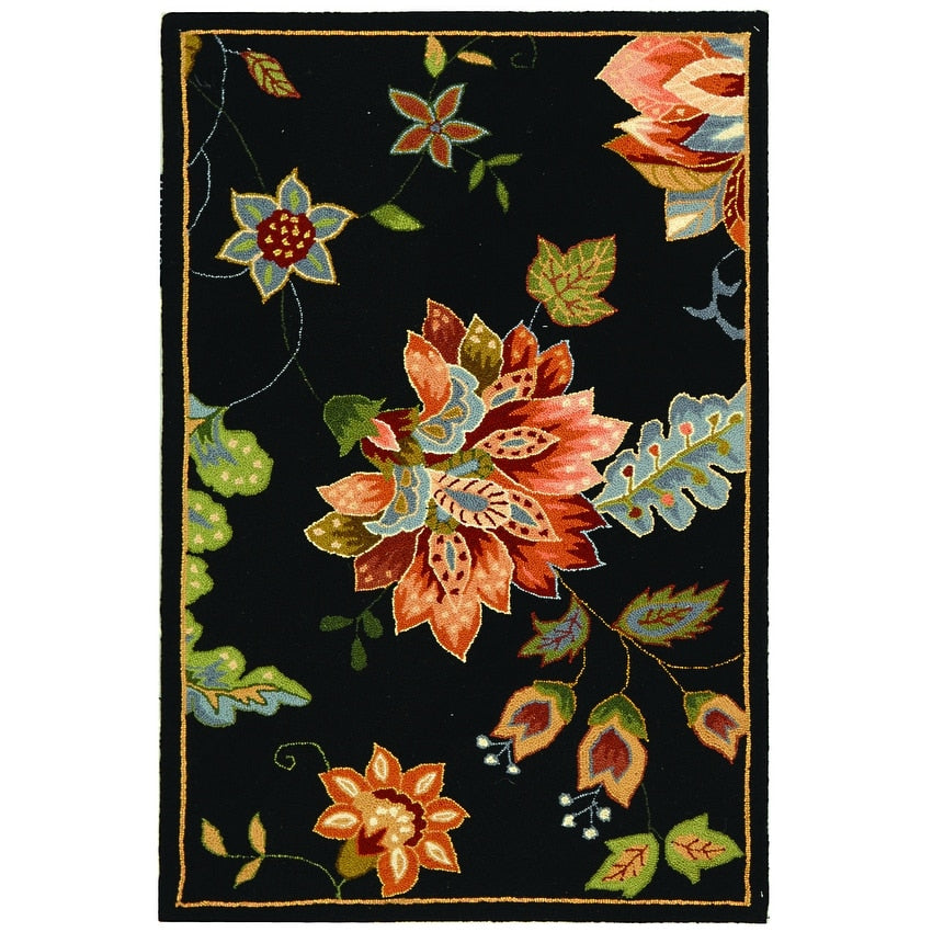 SAFAVIEH Handmade Chelsea Klavdia French Country Floral Wool Area