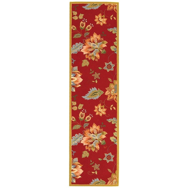 SAFAVIEH Handmade Chelsea Klavdia French Country Floral Wool Area