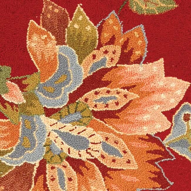 SAFAVIEH Handmade Chelsea Klavdia French Country Floral Wool Area