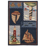 SAFAVIEH Handmade Chelsea Laurenzia French Country Nautical Wool Rug