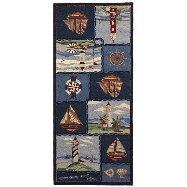 SAFAVIEH Handmade Chelsea Laurenzia French Country Nautical Wool Rug