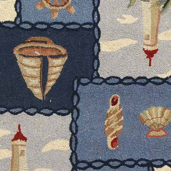 SAFAVIEH Handmade Chelsea Laurenzia French Country Nautical Wool Rug