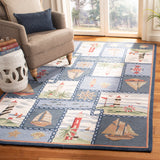 SAFAVIEH Handmade Chelsea Laurenzia French Country Nautical Wool Rug