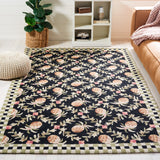 SAFAVIEH Handmade Chelsea Ribbon & Pearl Stripe French Country Wool Rug