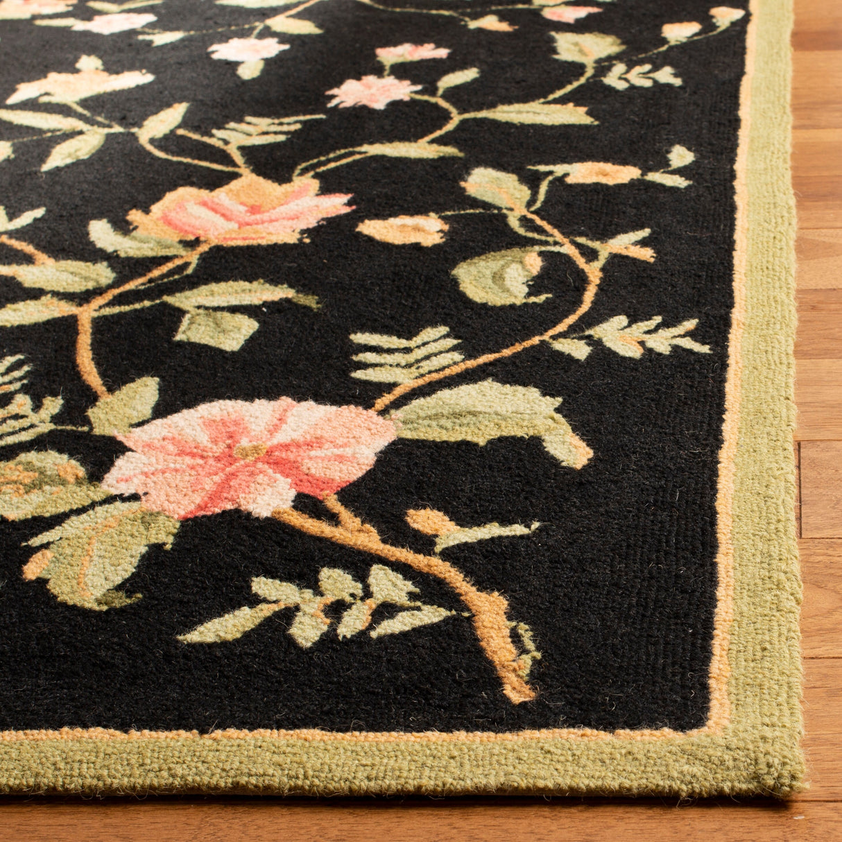 SAFAVIEH Handmade Chelsea Rodovica Floral French Country Wool Rug