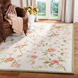 SAFAVIEH Handmade Chelsea Rodovica Floral French Country Wool Rug