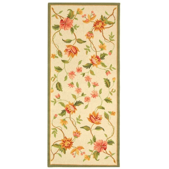 SAFAVIEH Handmade Chelsea Rodovica Floral French Country Wool Rug