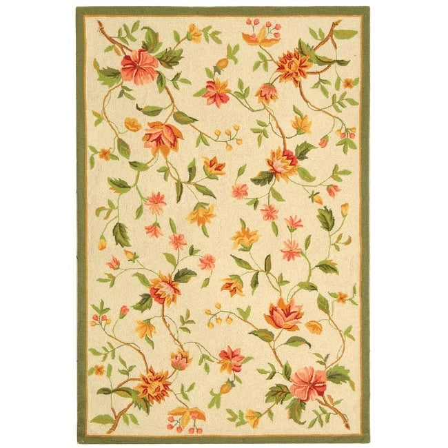 SAFAVIEH Handmade Chelsea Rodovica Floral French Country Wool Rug