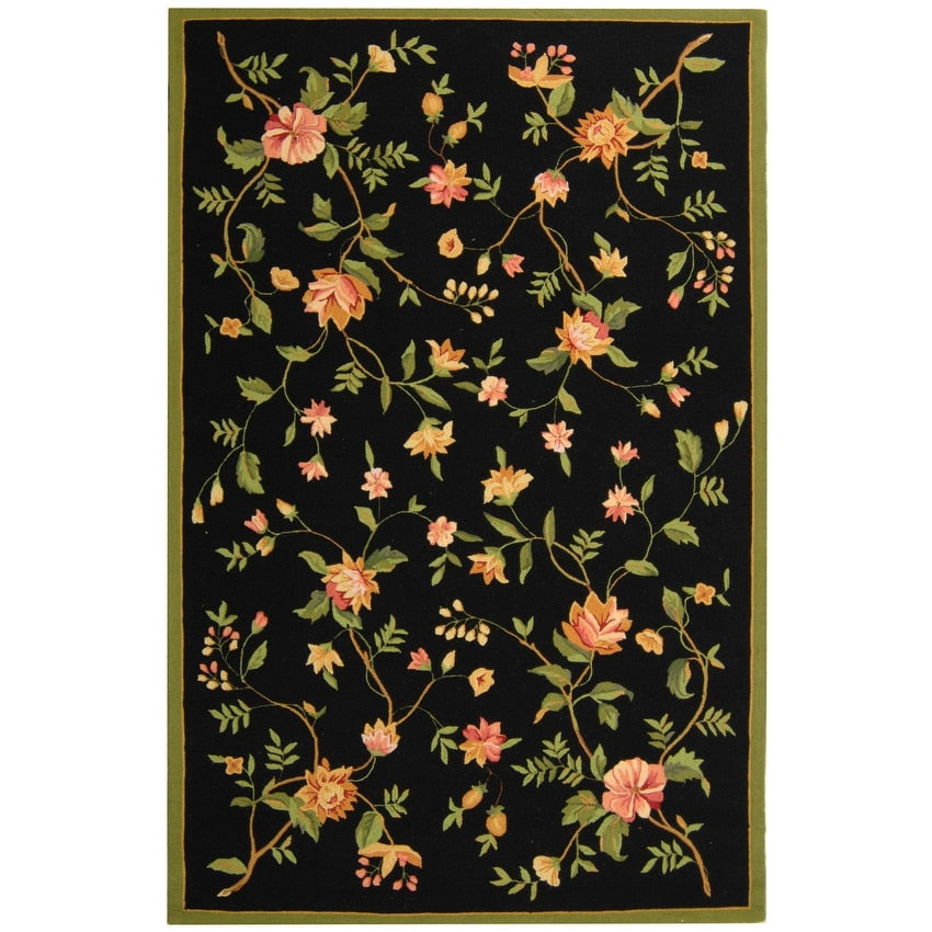 SAFAVIEH Handmade Chelsea Rodovica Floral French Country Wool Rug