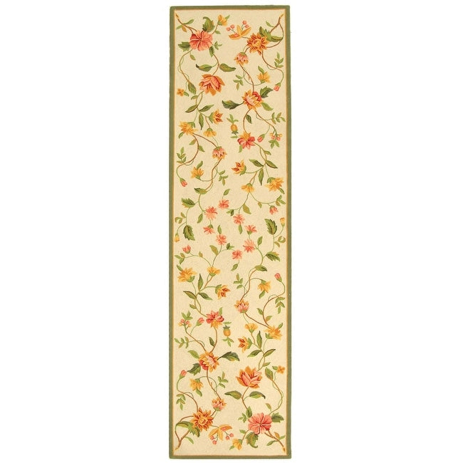 SAFAVIEH Handmade Chelsea Rodovica Floral French Country Wool Rug