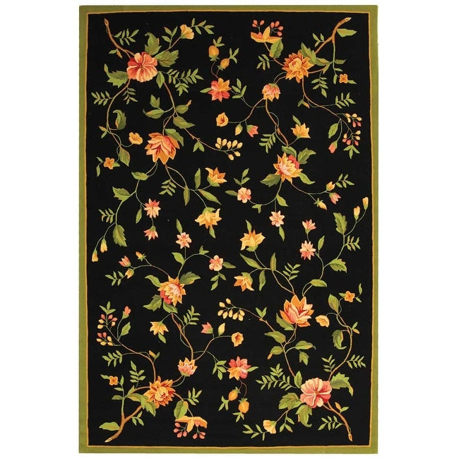 SAFAVIEH Handmade Chelsea Rodovica Floral French Country Wool Rug