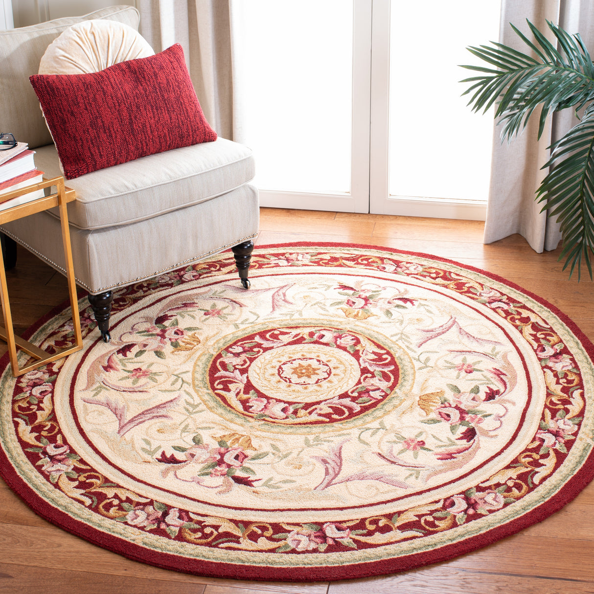 SAFAVIEH Handmade Chelsea Sangita French Country Wool Rug