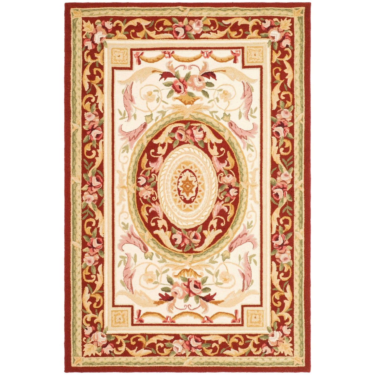 SAFAVIEH Handmade Chelsea Sangita French Country Wool Rug