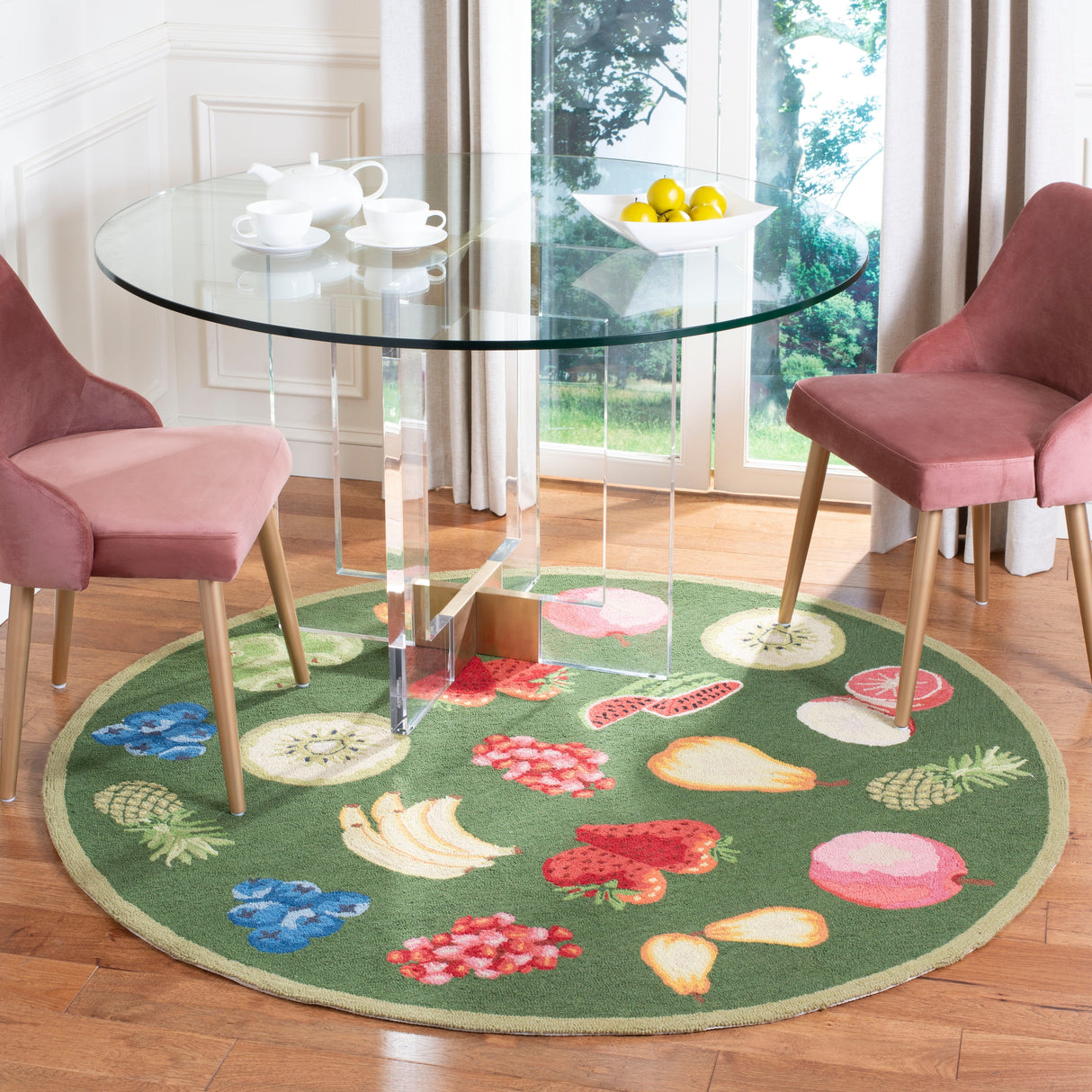 SAFAVIEH Handmade Chelsea Sefkije French Country Fruit Wool Rug