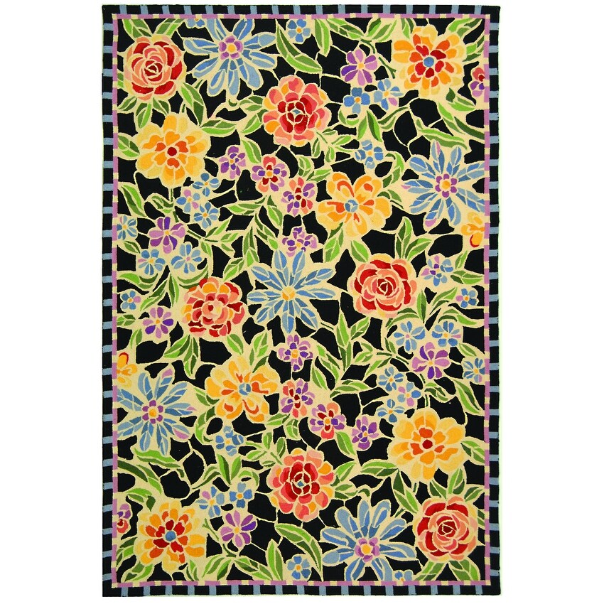 SAFAVIEH Handmade Chelsea Sprig French Country Floral Wool Rug