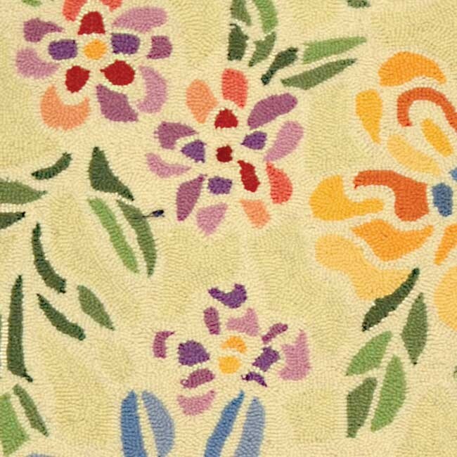 SAFAVIEH Handmade Chelsea Sprig French Country Floral Wool Rug