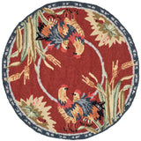 SAFAVIEH Handmade Chelsea Yauheniya French Country Rooster Wool Rug