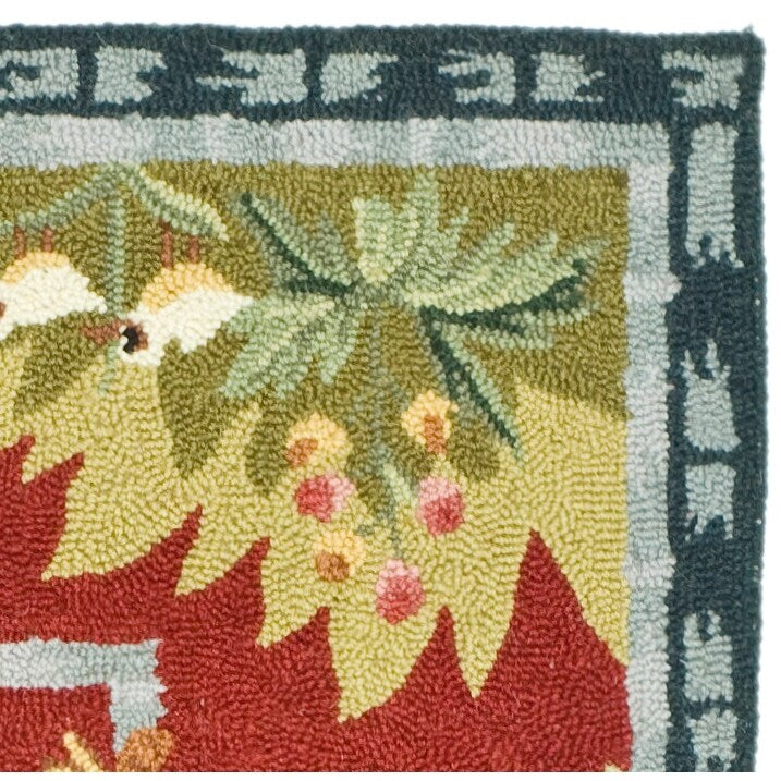 SAFAVIEH Handmade Chelsea Yauheniya French Country Rooster Wool Rug