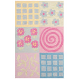 SAFAVIEH Handmade Children's Patchworks Bailee Pink New Zealand Wool Rug