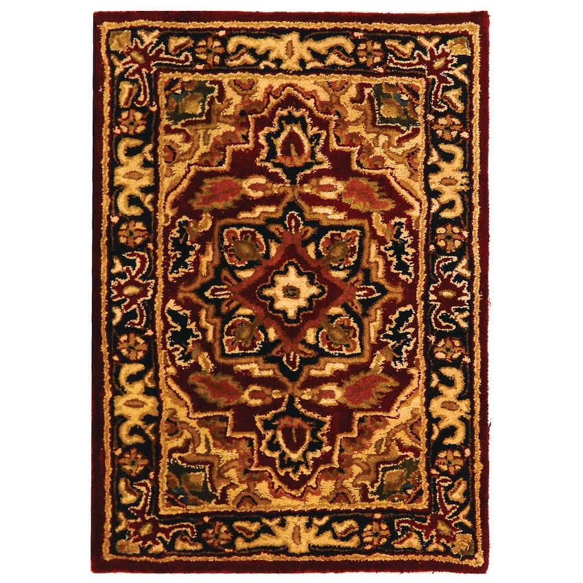 SAFAVIEH Handmade Classic Sineta Traditional Oriental Wool Rug