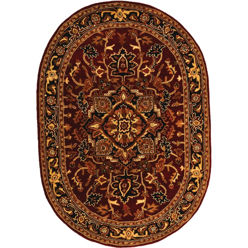 SAFAVIEH Handmade Classic Sineta Traditional Oriental Wool Rug