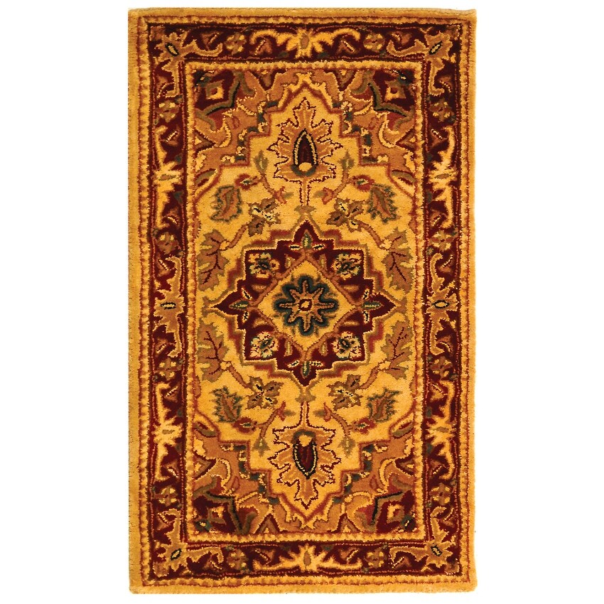 SAFAVIEH Handmade Classic Sineta Traditional Oriental Wool Rug