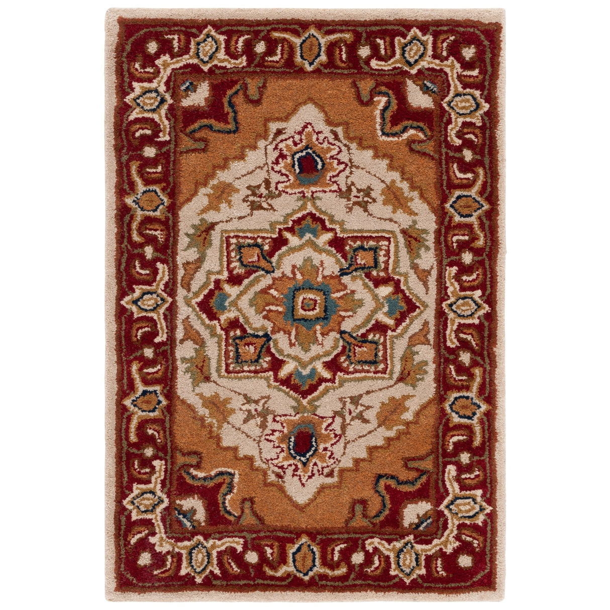 SAFAVIEH Handmade Classic Sineta Traditional Oriental Wool Rug