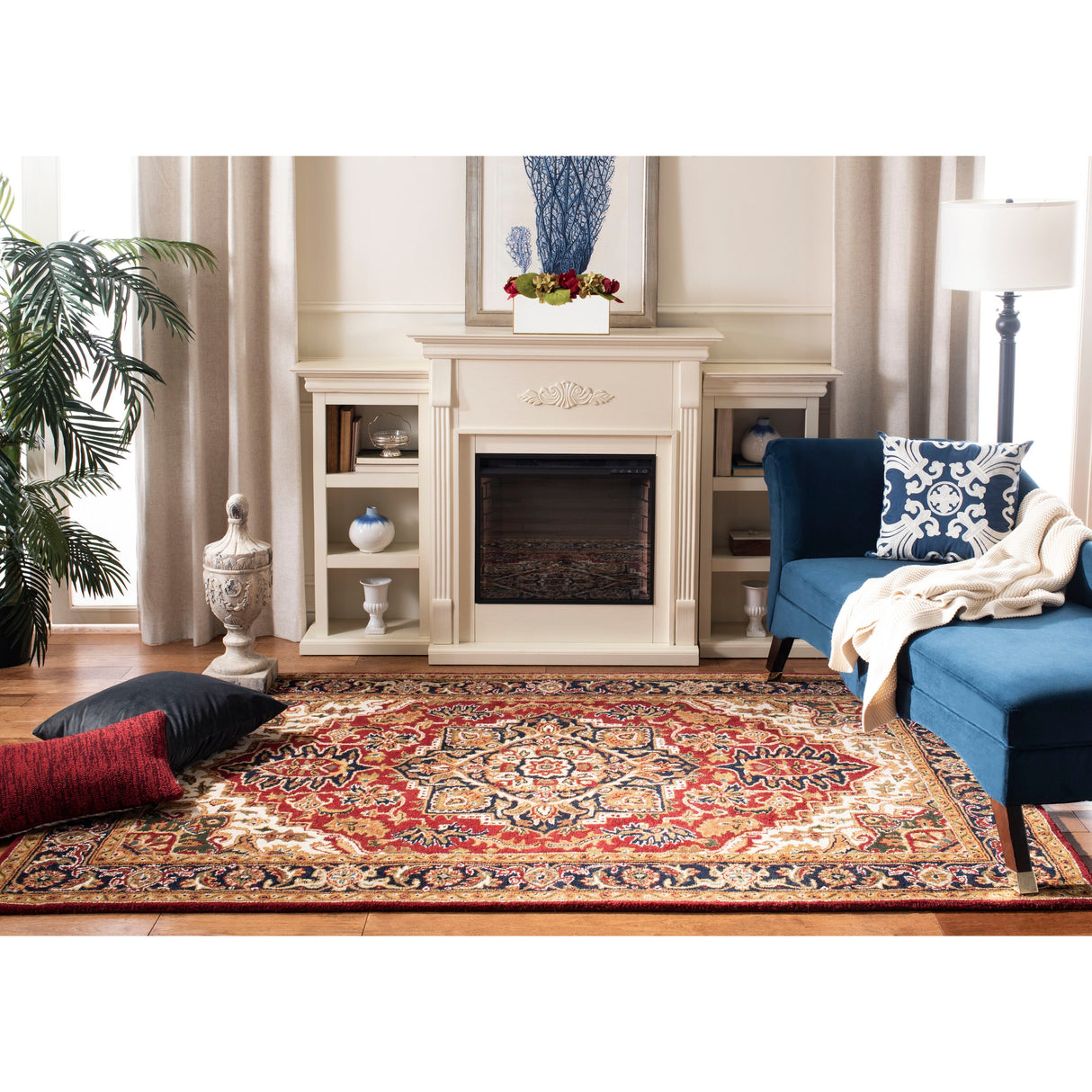 SAFAVIEH Handmade Classic Sineta Traditional Oriental Wool Rug