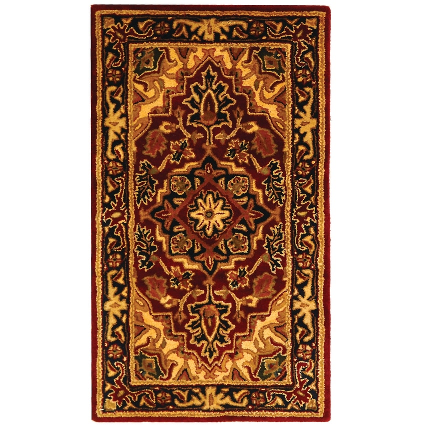 SAFAVIEH Handmade Classic Sineta Traditional Oriental Wool Rug