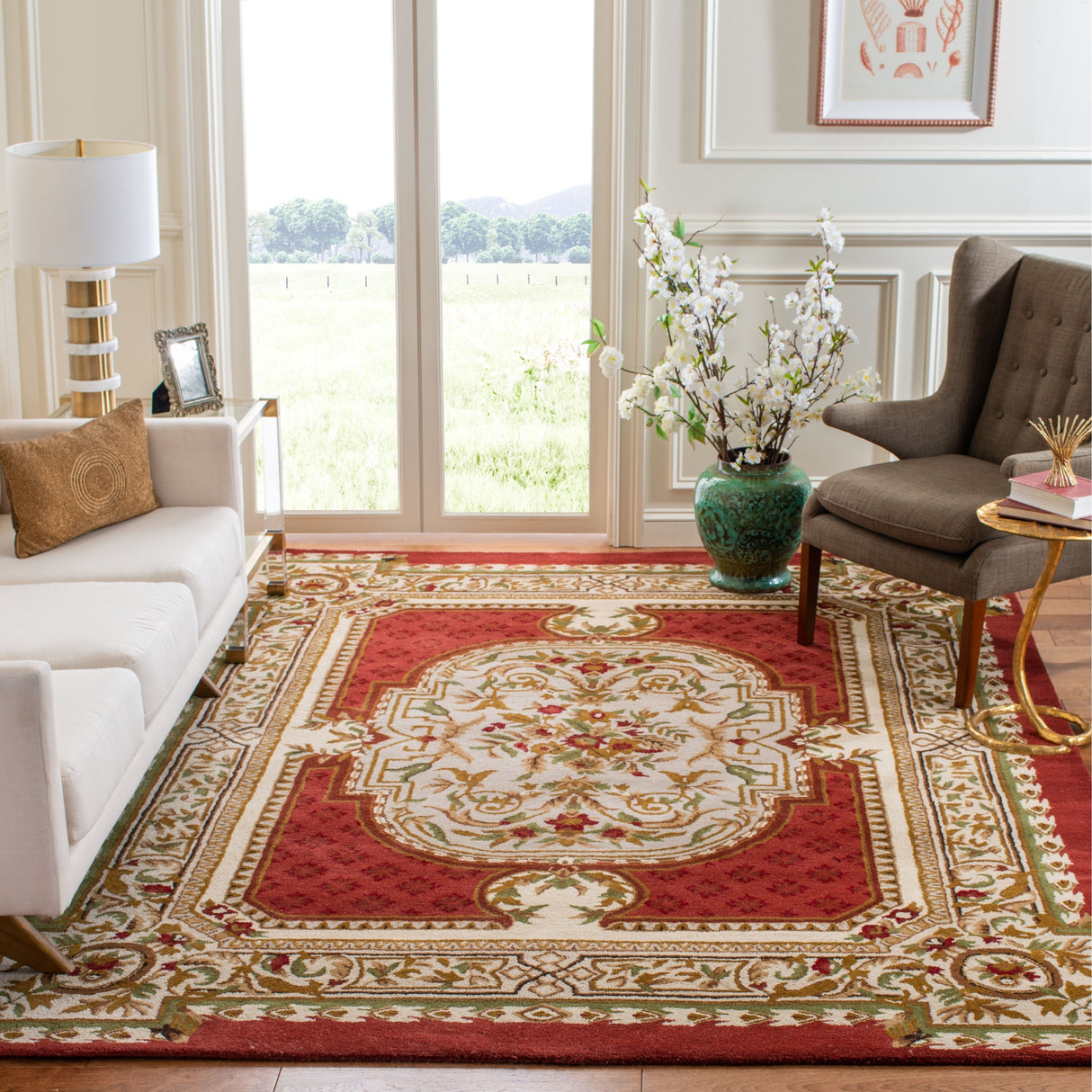 SAFAVIEH Handmade Classic Siss Traditional Oriental Wool Rug