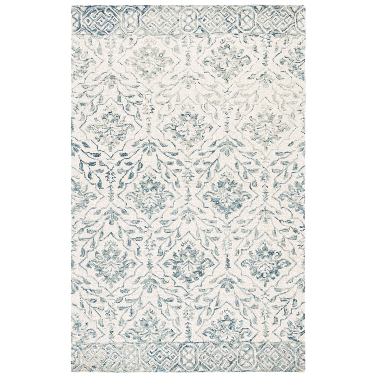 SAFAVIEH Handmade Dip Dye Elvedina Floral Wool Rug