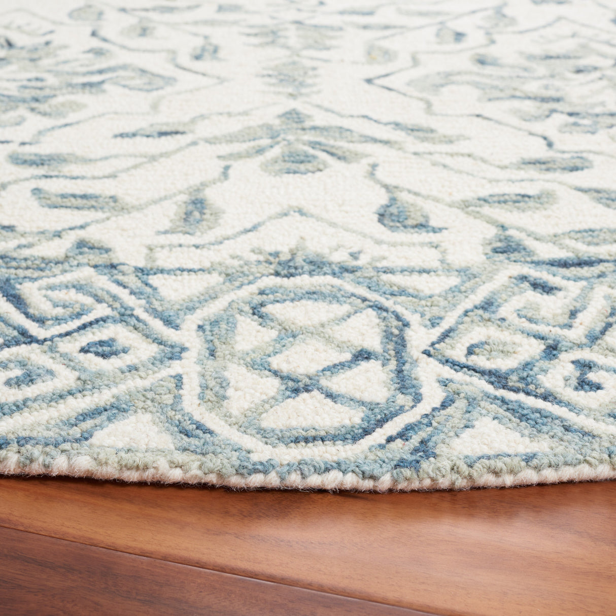 SAFAVIEH Handmade Dip Dye Elvedina Floral Wool Rug