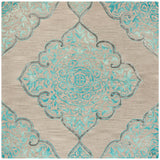 SAFAVIEH Handmade Dip Dye Emeteria Medallion Wool Rug