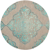 SAFAVIEH Handmade Dip Dye Emeteria Medallion Wool Rug