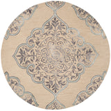 SAFAVIEH Handmade Dip Dye Emeteria Medallion Wool Rug