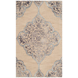 SAFAVIEH Handmade Dip Dye Emeteria Medallion Wool Rug