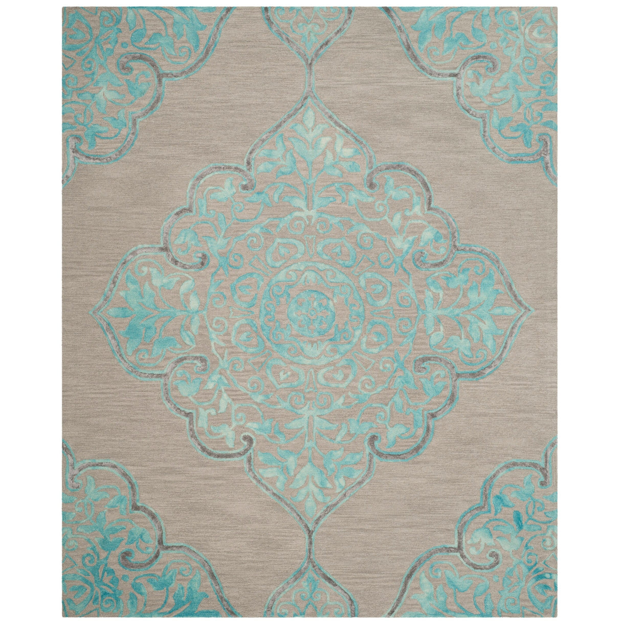 SAFAVIEH Handmade Dip Dye Emeteria Medallion Wool Rug