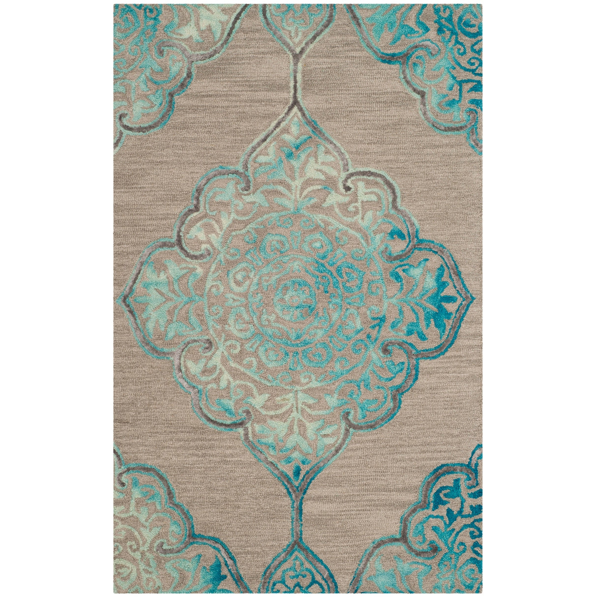 SAFAVIEH Handmade Dip Dye Emeteria Medallion Wool Rug