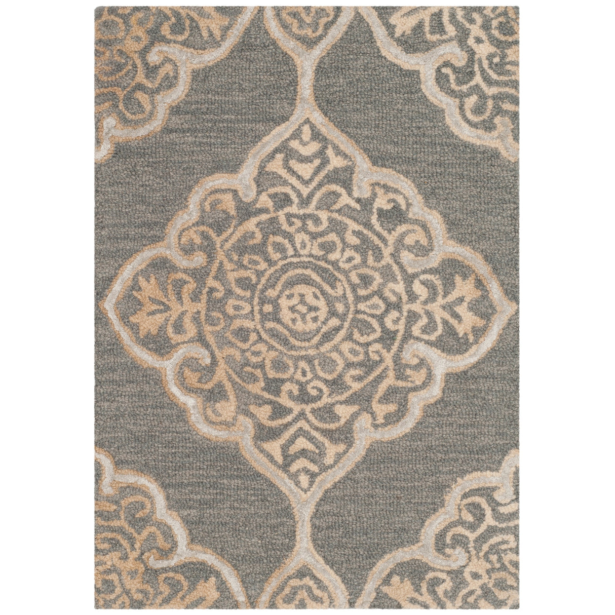 SAFAVIEH Handmade Dip Dye Emeteria Medallion Wool Rug