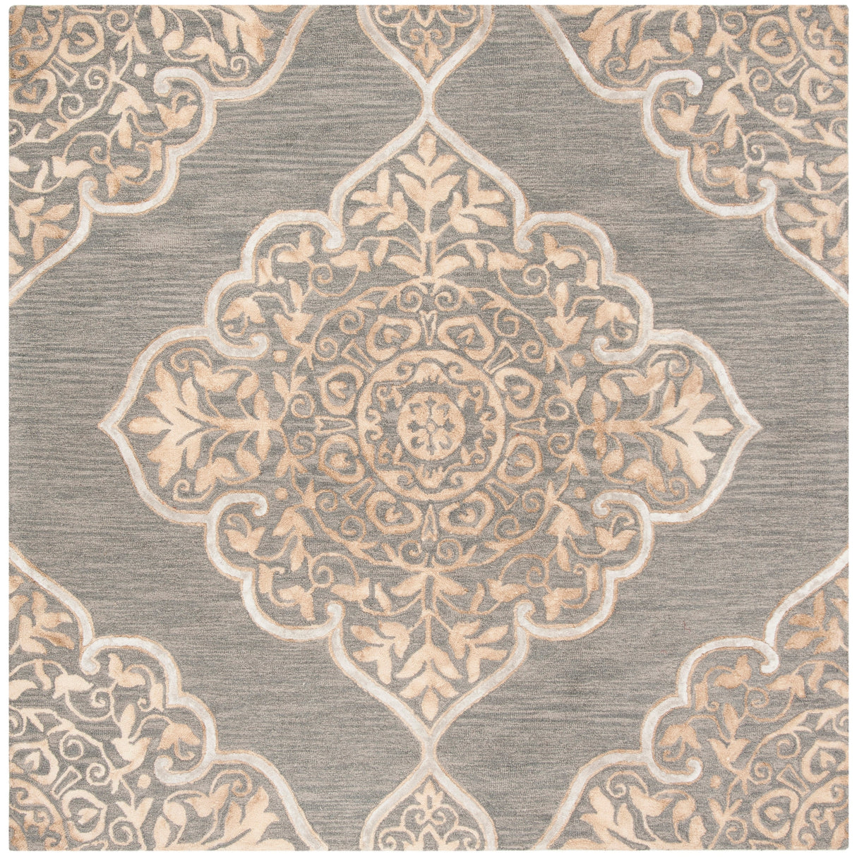 SAFAVIEH Handmade Dip Dye Emeteria Medallion Wool Rug