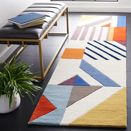 SAFAVIEH Handmade Fifth Avenue Carmo Mid-Century Modern Wool Rug