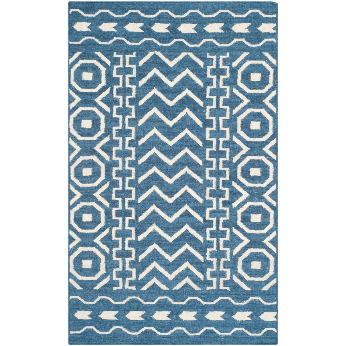 SAFAVIEH Handmade Flatweave Dhurries Krustina Modern Wool Rug