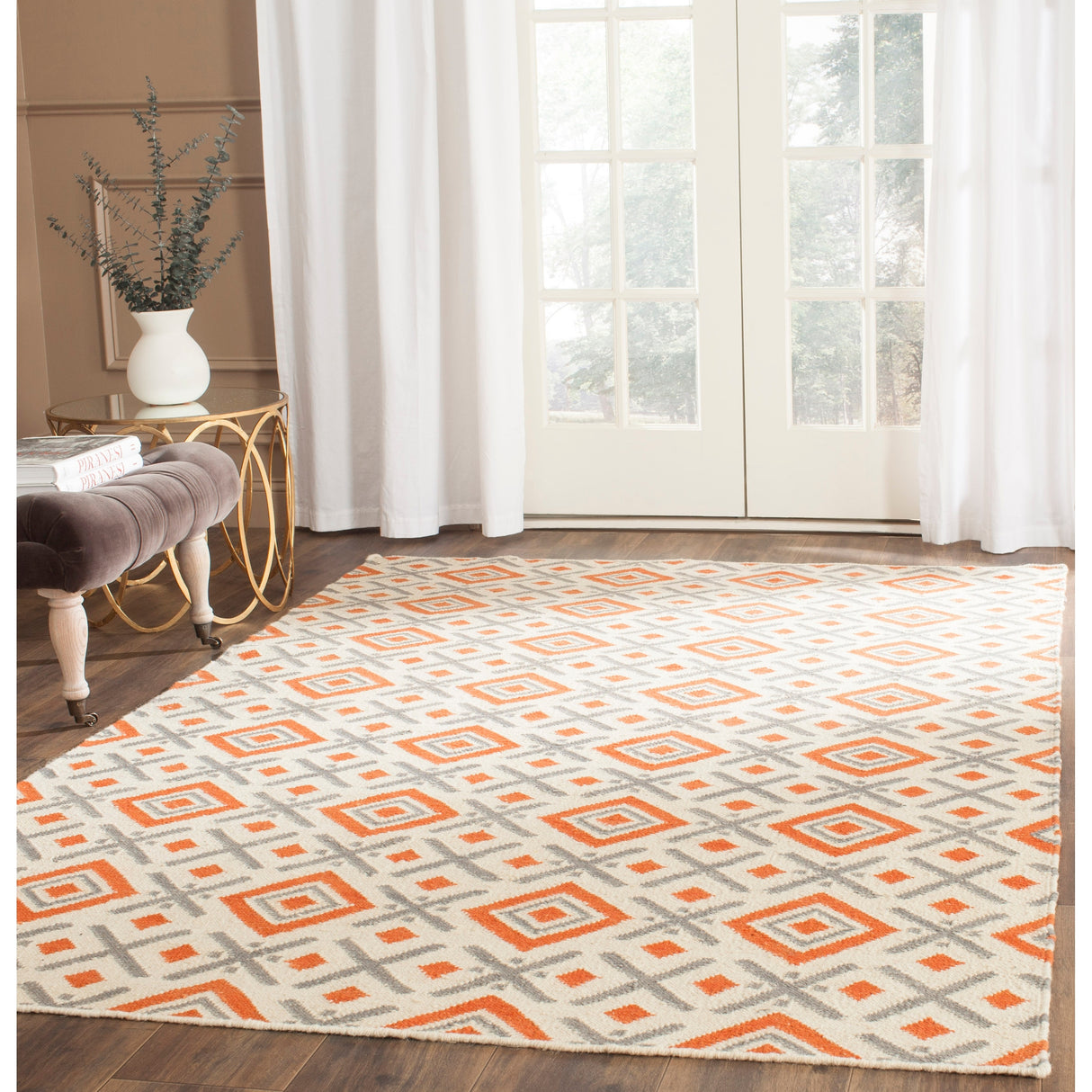 SAFAVIEH Handmade Flatweave Dhurries Patsy Modern Wool Rug