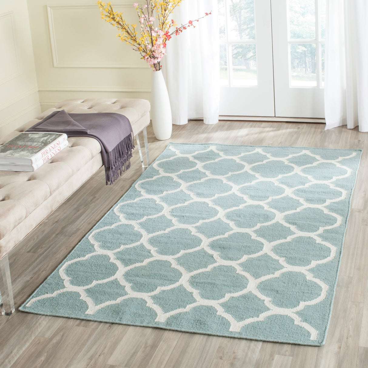 SAFAVIEH Handmade Flatweave Dhurries Potita Modern Moroccan Wool Rug