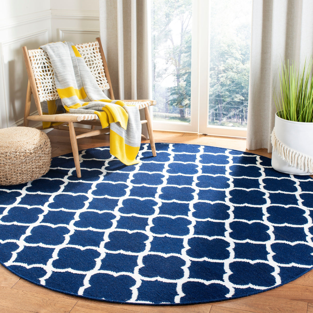 SAFAVIEH Handmade Flatweave Dhurries Potita Modern Moroccan Wool Rug