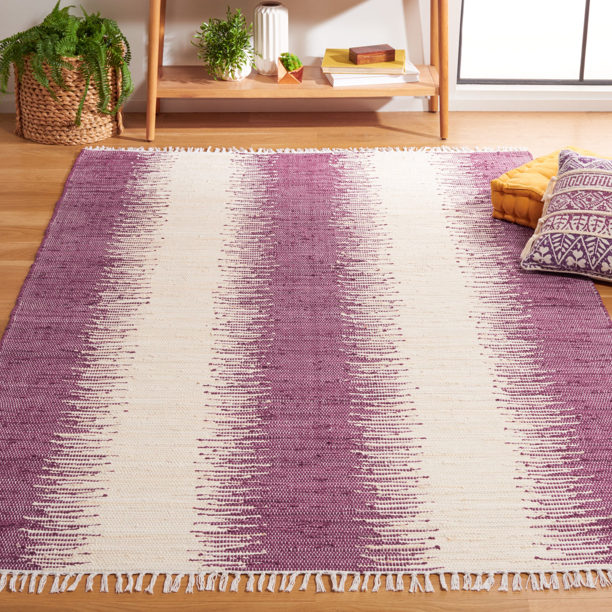 SAFAVIEH Handmade Flatweave Montauk Camille Casual Cotton Rug